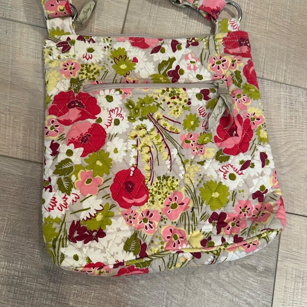 VERA BRADLEY FLORAL CROSS BODY PURSE - Picture 5 of 8